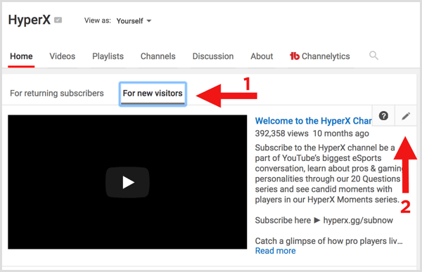 YouTube चैनल परिवर्तन ट्रेलर