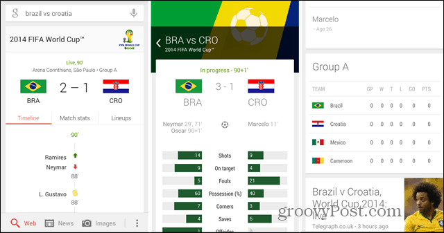 विश्व कप 2014: अपनी टीमों का अनुसरण करने के लिए Google नाओ का उपयोग करें