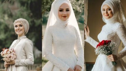 2019 हिजाब फैशन में दुल्हन हेडबैंड मॉडल 