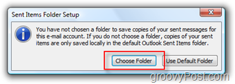 Outlook 2007 में iMAP खाते के लिए मेल फ़ोल्डर सेटअप करें