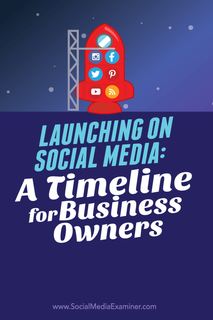 व्यापार मालिकों के लिए सामाजिक लॉन्च समयरेखा
