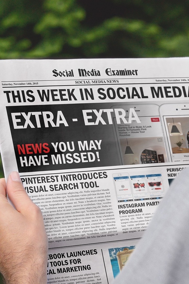 Pinterest ने विजुअल सर्च लॉन्च किया: सोशल मीडिया में यह सप्ताह: सोशल मीडिया परीक्षक