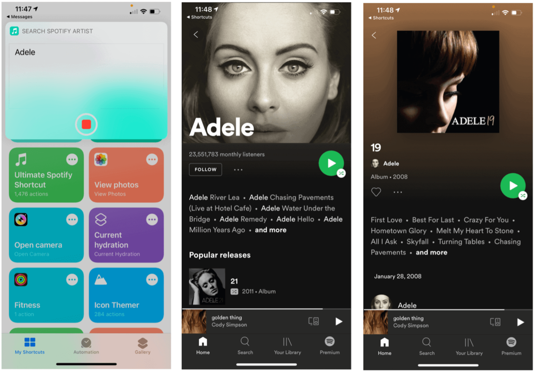 Spotify के लिए सिरी शॉर्टकट्स: म्यूजिक प्लेइंग 24/7