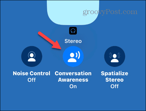 एयरपॉड्स प्रो वार्तालाप जागरूकता सक्षम करें