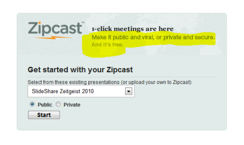 zipcast बैठकें